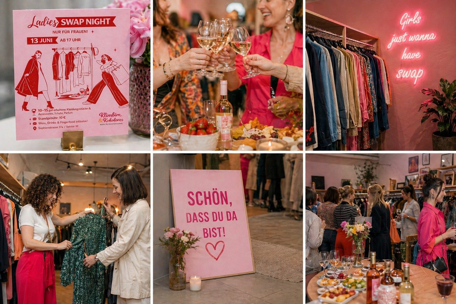 Eindrücke von der Ladies Swap Night — Kleidertausch, Wein und gute Stimmung